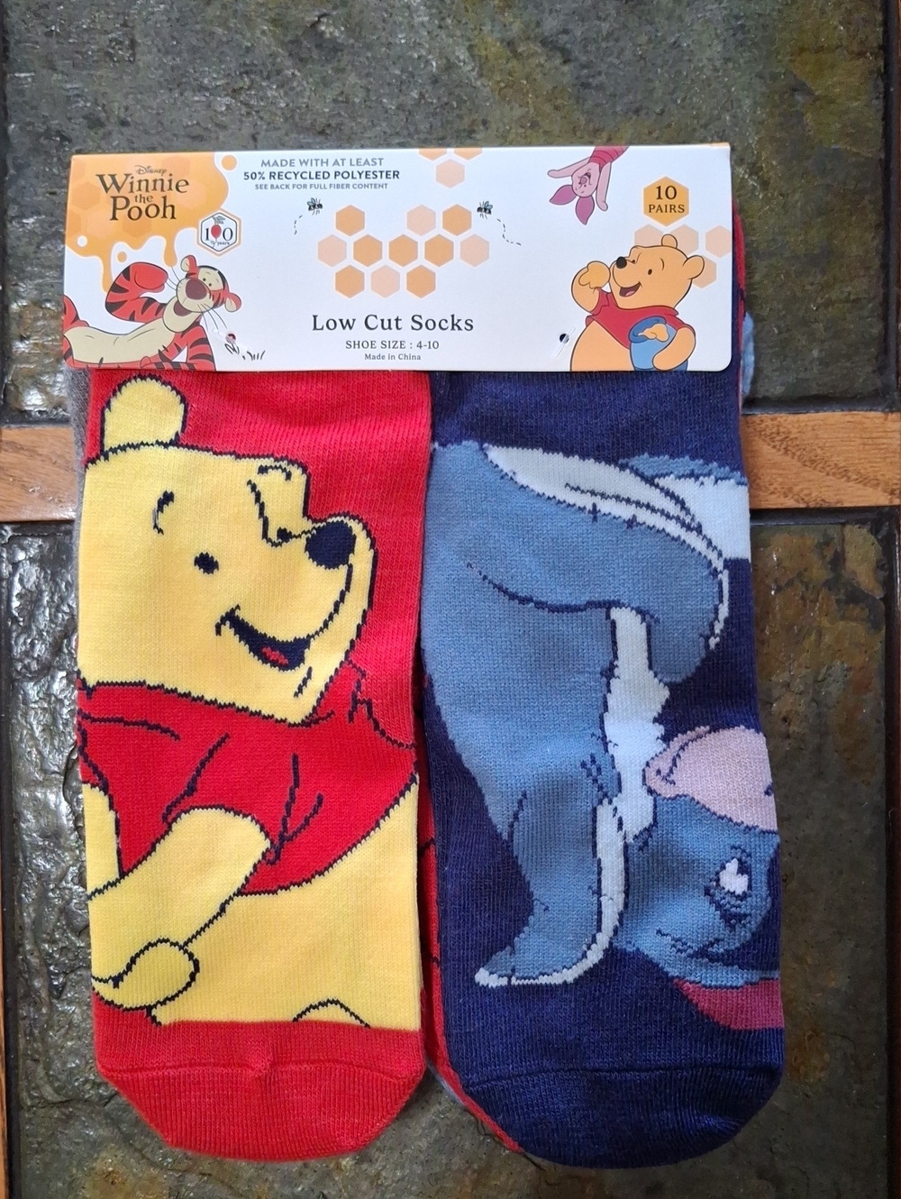 Licensed Winnie The Pooh Low Cut Socks